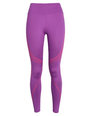 Adidas By Stella Mccartney Asmc Tpa Leggins Long Woman Leggings Mauve Size 12 Recycled Polyester, Re In Purple