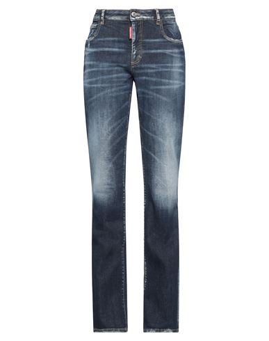 Dsquared2 High-waisted Faded Skinny Jeans In Blue