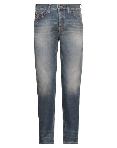 Diesel Man Jeans Blue Size 30w-32l Cotton, Elastane, Cow Leather
