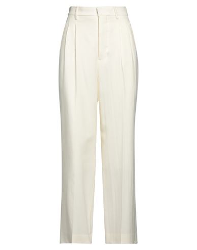 Ami Alexandre Mattiussi Woman Pants Ivory Size 10 Virgin Wool In White