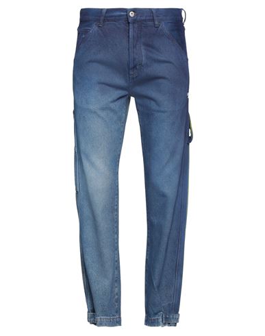Marcelo Burlon County Of Milan Marcelo Burlon Man Jeans Blue Size 33 Cotton, Polyester