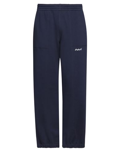 Shop Marni Man Pants Navy Blue Size 32 Cotton