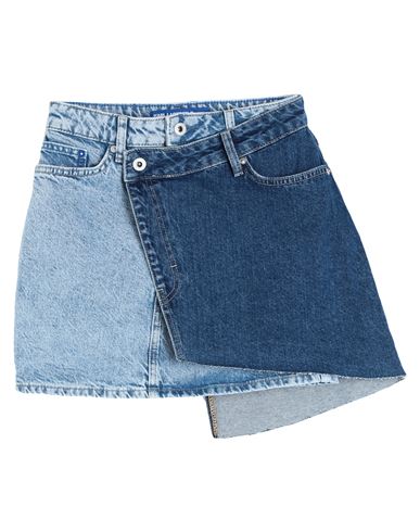 Karl Lagerfeld Jeans Klj Recycled Denim Mini Skirt Woman Denim Skirt Blue Size L Recycled Cotton