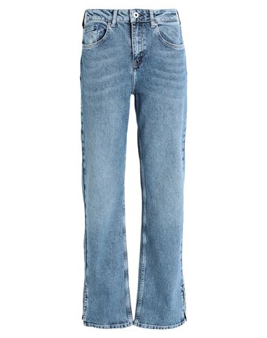 Karl Lagerfeld Jeans Klj Hr Straight W/slit Denim Woman Jeans Blue Size 31w-32l Organic Cotton, Elas