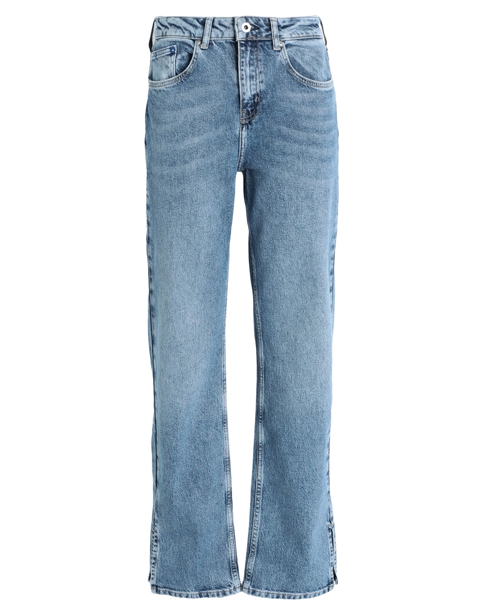 ԥ볫KARL LAGERFELD JEANS ǥ  ֥롼 26W-32L ˥ååȥ 99% / ݥꥦ쥿 1% KLJ HR STRAIGHT W/SLIT DENIM