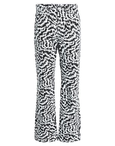 Karl Lagerfeld Bw Aop Denim Pants Woman Jeans White Size 29 Cotton