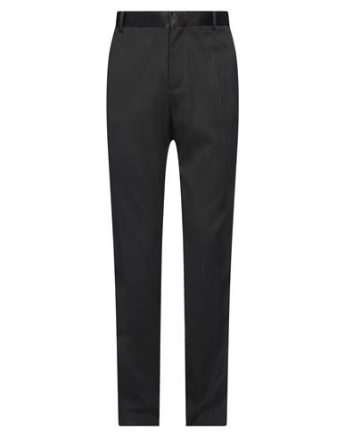 Balmain Man Pants Black Size 40 Wool, Elastane, Polyester, Silk