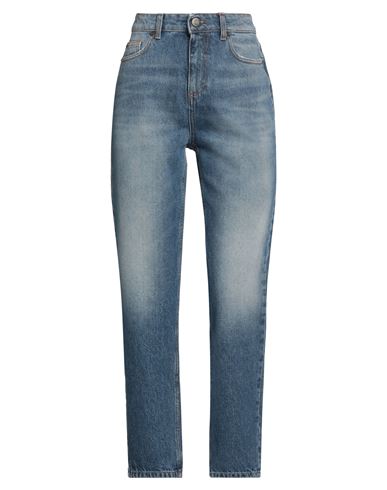 Shop Twinset Woman Jeans Blue Size 32 Cotton