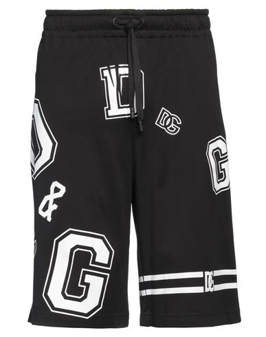 Dolce & Gabbana Man Shorts & Bermuda Shorts Black Size 40 Cotton