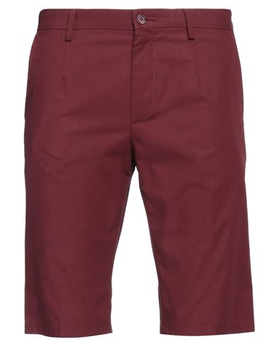 Dolce & Gabbana Man Shorts & Bermuda Shorts Burgundy Size 38 Cotton, Polyester, Polyamide In Red