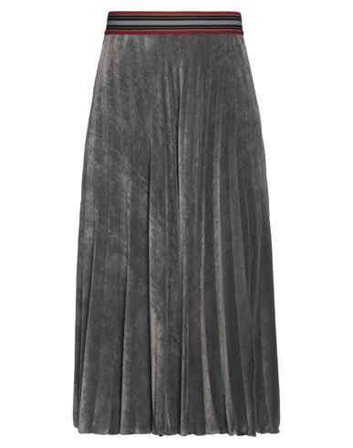Missoni Woman Midi Skirt Grey Size 2 Viscose, Silk In Black