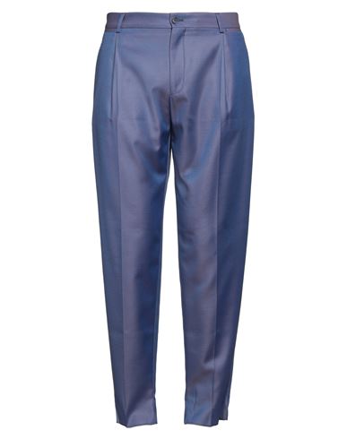 Dolce & Gabbana Man Pants Blue Size 32 Virgin Wool, Polyester