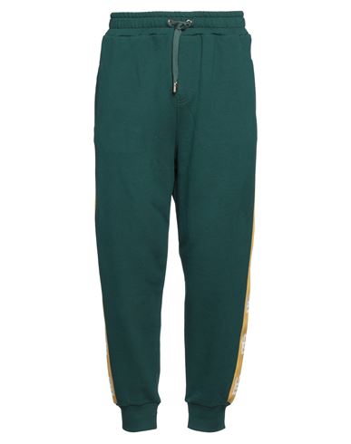 Dolce & Gabbana Man Pants Dark Green Size 38 Cotton, Polyester, Elastane