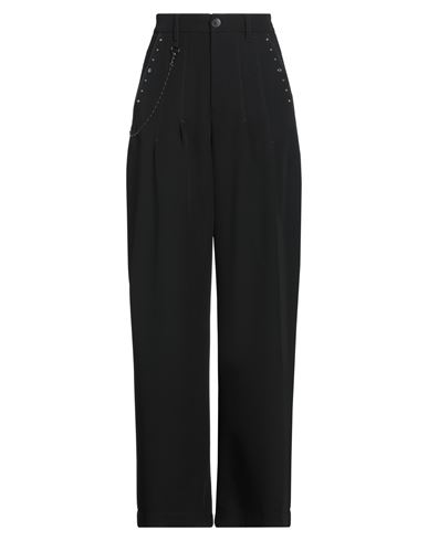 High Tech Woman Pants Black Size 10 Polyester, Rayon, Elastane In Black