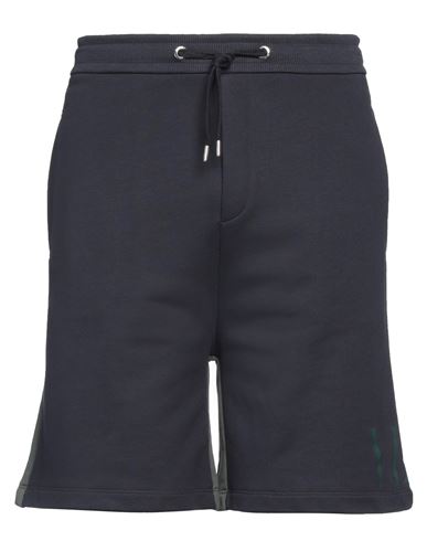 Valentino Garavani Man Shorts & Bermuda Shorts Midnight Blue Size L Cotton, Elastane