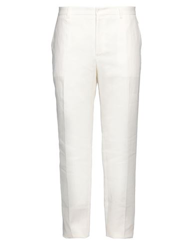 Dolce & Gabbana Man Pants White Size 42 Linen