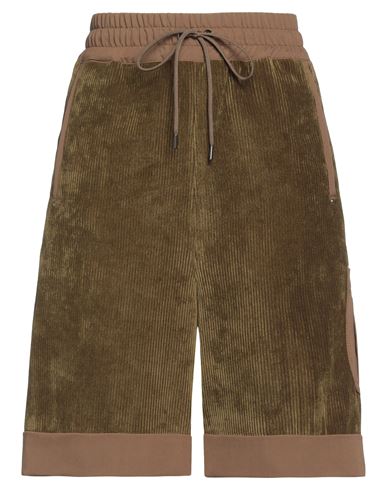 Shop High Woman Shorts & Bermuda Shorts Military Green Size M Polyester, Nylon, Elastane