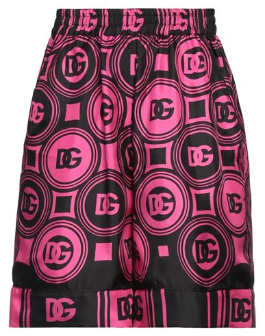 Dolce & Gabbana Woman Shorts & Bermuda Shorts Fuchsia Size 10 Silk In Pink