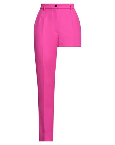 Dolce & Gabbana Woman Pants Fuchsia Size 12 Virgin Wool In Pink