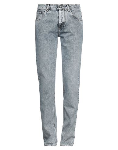 Shop Brunello Cucinelli Man Jeans Blue Size 38 Cotton, Leather