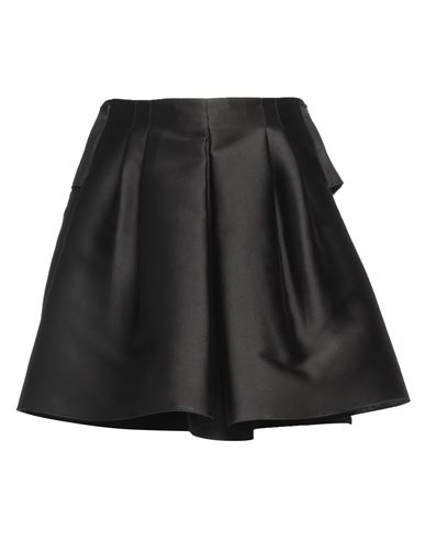 Shop Alberta Ferretti Woman Shorts & Bermuda Shorts Black Size 8 Polyester, Silk