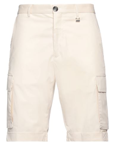 Shop Tombolini Man Shorts & Bermuda Shorts Beige Size 38 Cotton, Polyamide, Elastane
