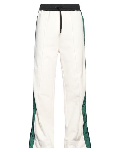 Shop Moncler Grenoble Man Pants White Size L Cotton, Polyamide
