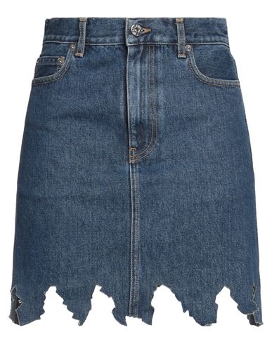 Shop Jw Anderson Woman Denim Skirt Blue Size 6 Cotton