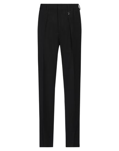 Shop Fendi Man Pants Black Size 34 Polyester, Virgin Wool