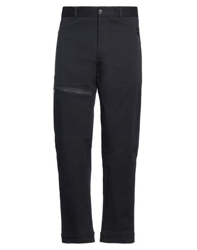 Moncler Man Pants Navy Blue Size 32 Cotton, Elastane In Black