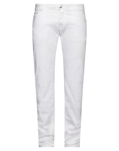 Jacob Cohёn Man Pants White Size 37 Cotton, Elastane