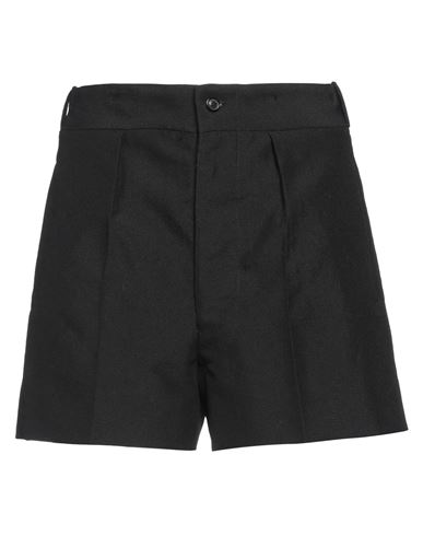 Shop Maison Margiela Woman Shorts & Bermuda Shorts Black Size 10 Wool, Mohair Wool