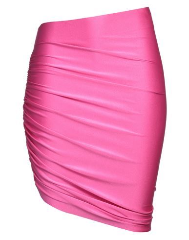 Shop The Andamane Woman Midi Skirt Fuchsia Size 4 Polyamide, Elastane In Pink