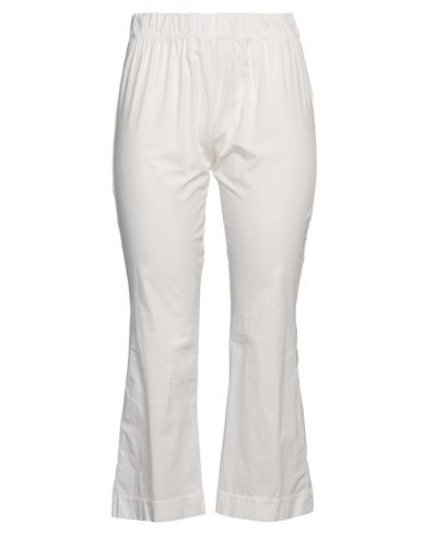 Shop Mama B . Woman Pants White Size Xs Cotton, Elastane