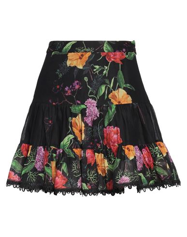 Shop Charo Ruiz Ibiza Woman Mini Skirt Black Size Xs Cotton, Polyester