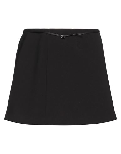 Shop Dsquared2 Woman Mini Skirt Black Size 6 Polyester, Polyurethane, Calfskin