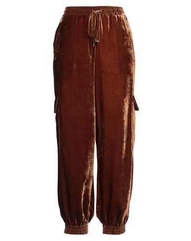 Shop Semicouture Woman Pants Tan Size 8 Viscose, Polyamide In Brown