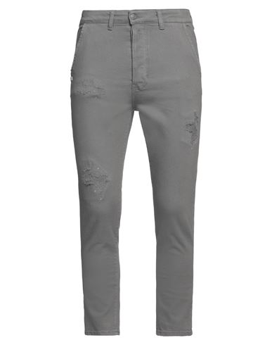 Grey Daniele Alessandrini Man Jeans Grey Size 32 Organic Cotton, Elastane In Gray