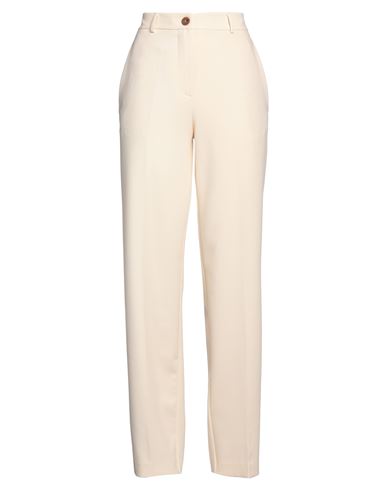 Shop Alysi Woman Pants Cream Size 6 Polyester, Viscose, Elastane In White