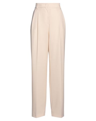 Shop Semicouture Woman Pants Ivory Size 6 Polyester, Virgin Wool, Elastane In White