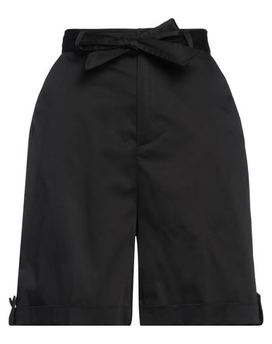 Shop Cristinaeffe Woman Shorts & Bermuda Shorts Black Size 8 Cotton, Elastane