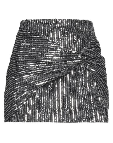 Semicouture Woman Mini Skirt Black Size 8 Polyester In Black