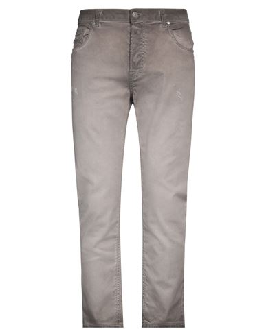 Grey Daniele Alessandrini Man Jeans Khaki Size 32 Organic Cotton, Elastane In Beige