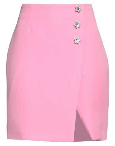 Shop Chiara Ferragni Woman Mini Skirt Fuchsia Size 6 Polyester, Elastane In Pink