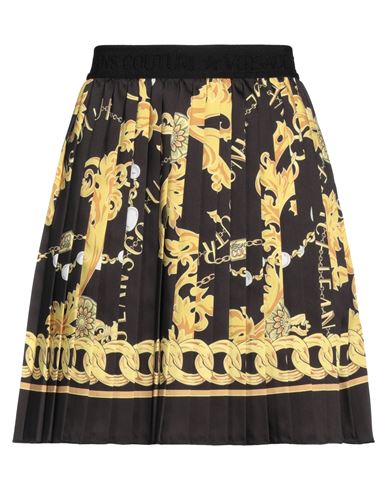 Versace Jeans Couture Woman Mini Skirt Black Size 6 Polyester In Black