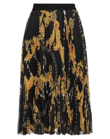 Versace Jeans Couture Woman Midi Skirt Black Size 4 Polyester