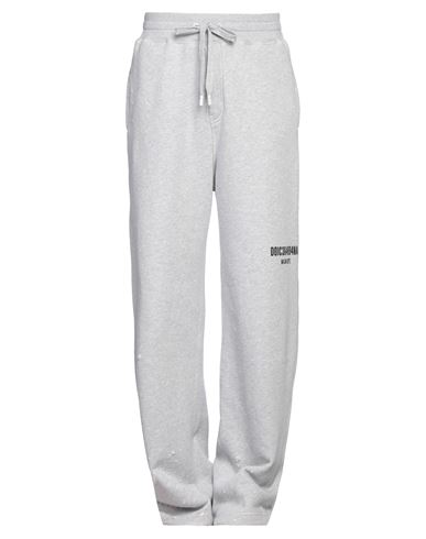 Dolce & Gabbana Man Pants Grey Size 34 Cotton, Elastane