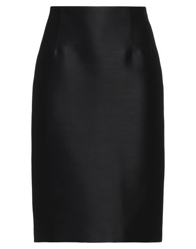 Shop Versace Woman Midi Skirt Black Size 6 Wool, Silk