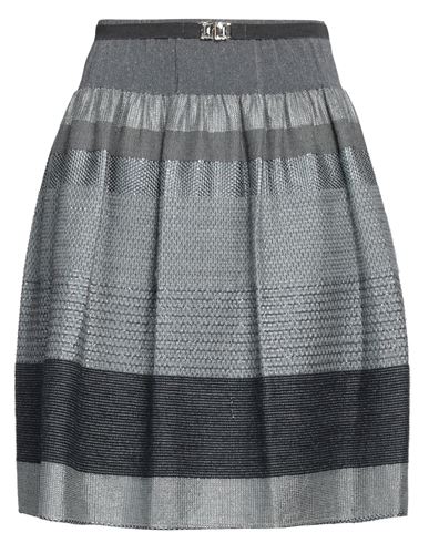 Shop Pinko Woman Mini Skirt Grey Size M Viscose, Acrylic, Cotton, Wool, Synthetic Fibers