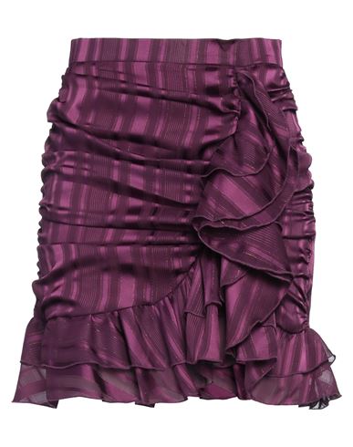 Actualee Woman Mini Skirt Mauve Size 8 Polyester In Purple